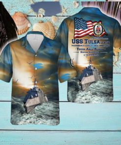 US Navy USS Tulsa (LCS 16) Independence class littoral combat ship Hawaiian Shirt