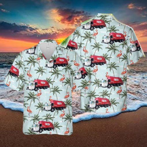 US Republic Services Autocar Xpeditor McNeilus RL Hawaiian Shirt