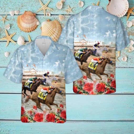 US Thoroughbred Horse Racing Hawaiian Shirt