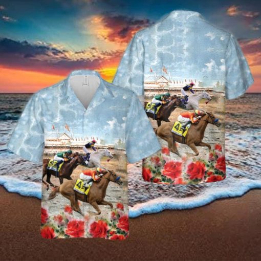 US Thoroughbred Horse Racing Hawaiian Shirt