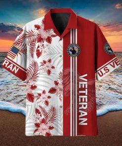 US Veteran Memory Flag Ocean US Veteran Hawaiian Shirt For Men Veteran