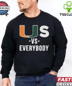 US Vs Everybody T Shirt Black