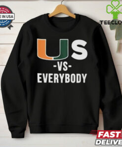 US Vs Everybody T Shirt Black