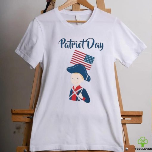 US flag held high for those who died Patriot Day September 11 T Shirt