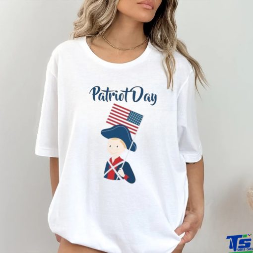 US flag held high for those who died Patriot Day September 11 T Shirt