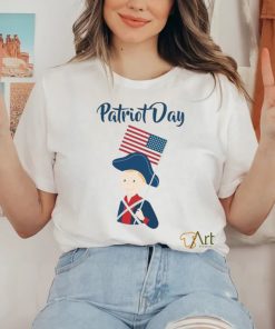 US flag held high for those who died Patriot Day September 11 T Shirt