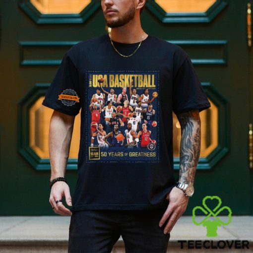 USA Basketball Is Celebrating 50 Years Of Greatness 2024 Paris Olympics SLAM Presents Gold The Metal Editions Classic T Shirt