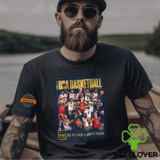 USA Basketball Is Celebrating 50 Years Of Greatness 2024 Paris Olympics SLAM Presents Gold The Metal Editions Classic T Shirt