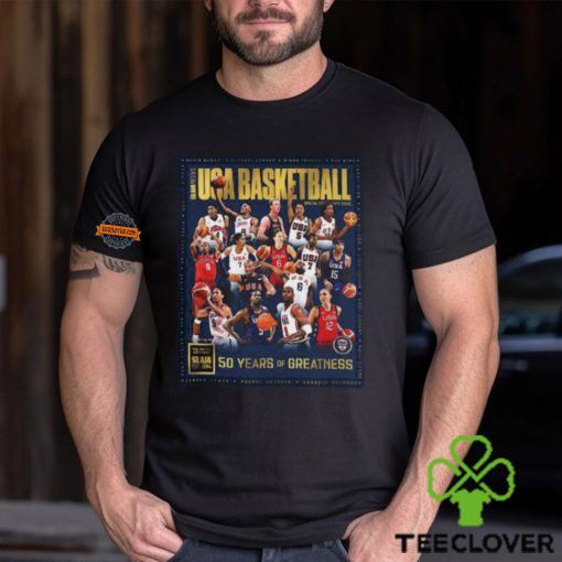 USA Basketball Is Celebrating 50 Years Of Greatness 2024 Paris Olympics SLAM Presents Gold The Metal Editions Classic T Shirt