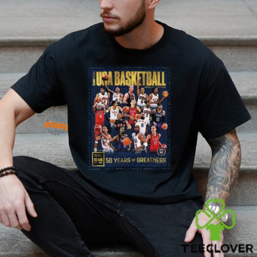 USA Basketball Is Celebrating 50 Years Of Greatness 2024 Paris Olympics SLAM Presents Gold The Metal Editions Classic T Shirt