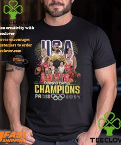USA Basketball Women National Team Olympic Games Champions Paris 2024 T Shirt