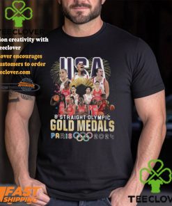 USA Basketball Women Team 8 Straight Olympic Gold Medals Paris 2024 T Shirt