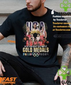 USA Basketball Women Team 8 Straight Olympic Gold Medals Paris 2024 T Shirt