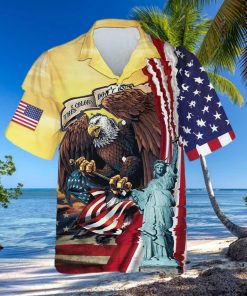 USA Eagle American Flag 3D Hawaiian Shirt Summer Beach For Men And Women Gift