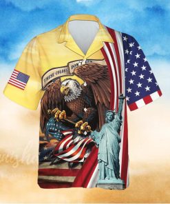 USA Eagle American Flag 3D Hawaiian Shirt Summer Beach For Men And Women Gift