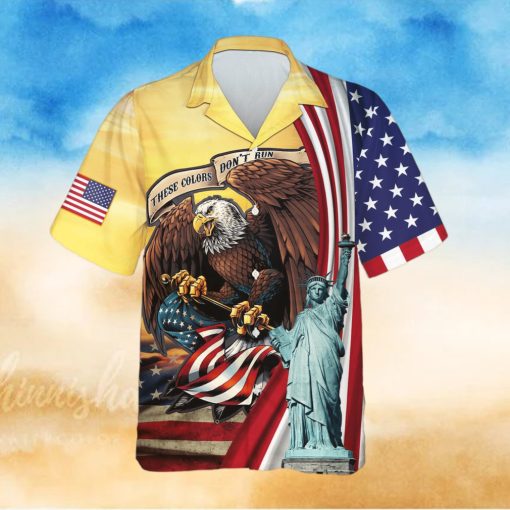 USA Eagle American Flag 3D Hawaiian Shirt Summer Beach For Men And Women Gift