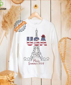 USA Eiffel Tower Paris Summer 2024 logo shirt