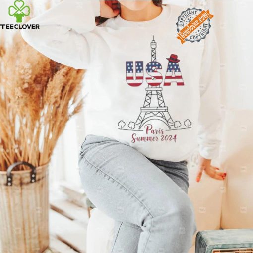 USA Eiffel Tower Paris Summer 2024 logo shirt