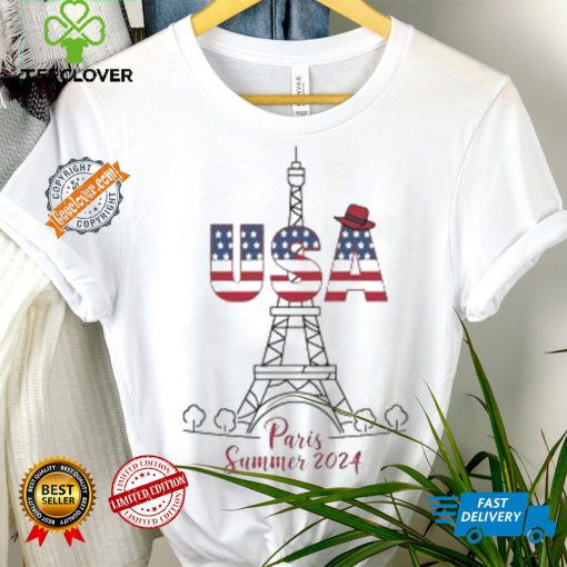USA Eiffel Tower Paris Summer 2024 logo shirt