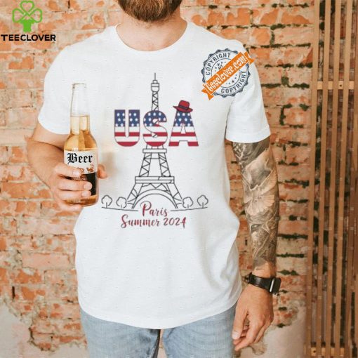 USA Eiffel Tower Paris Summer 2024 logo shirt