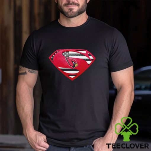 USA Flag Inside Arizona Cardinals Superman shirt