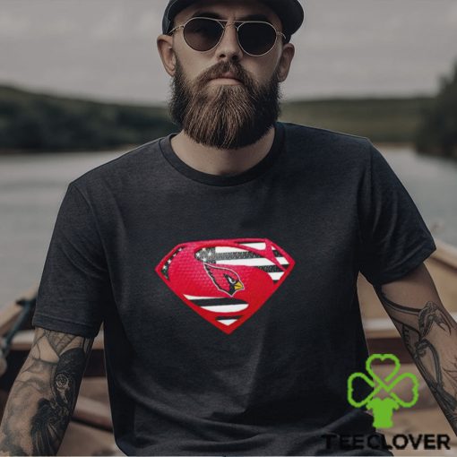 USA Flag Inside Arizona Cardinals Superman shirt
