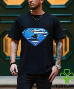 USA Flag Inside Carolina Panthers Superman shirt