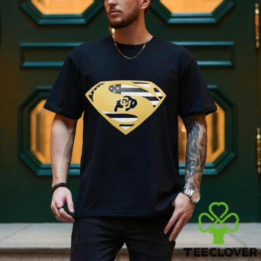 USA Flag Inside Colorado Buffaloes Superman shirt