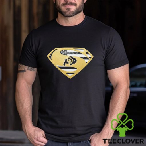 USA Flag Inside Colorado Buffaloes Superman shirt