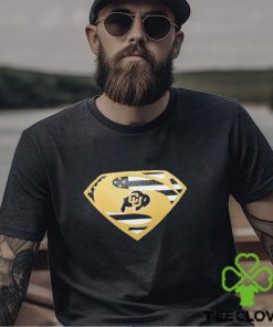 USA Flag Inside Colorado Buffaloes Superman shirt