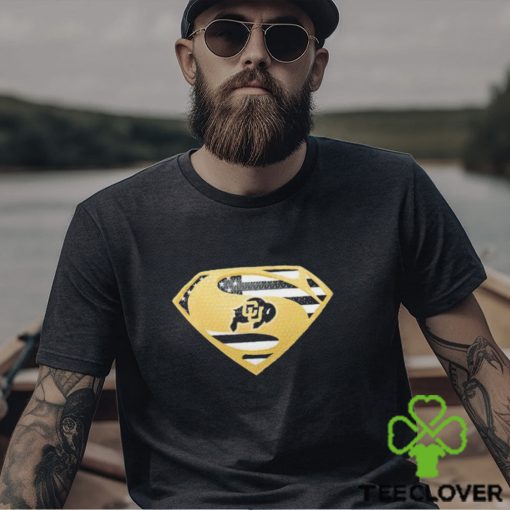 USA Flag Inside Colorado Buffaloes Superman shirt