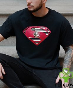 USA Flag Inside Florida State Seminoles Superman shirt