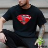 USA Flag Inside Missouri Tigers Superman shirt