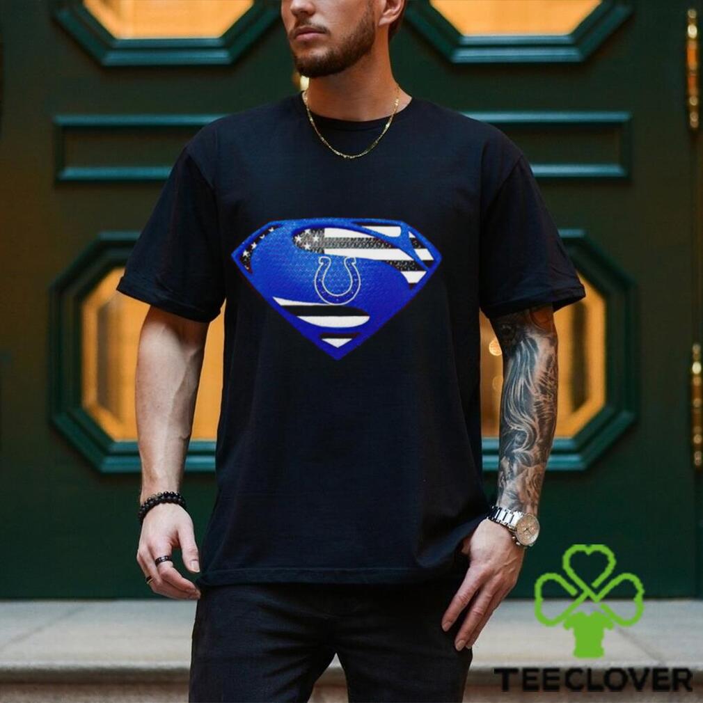 USA Flag Inside Indianapolis Colts Superman shirt USA Flag Inside Indianapolis Colts Superman shirt