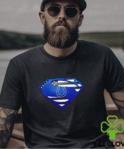 USA Flag Inside Indianapolis Colts Superman shirt