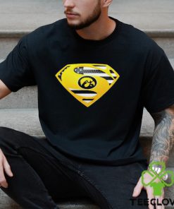 USA Flag Inside Iowa Hawkeyes Superman shirt