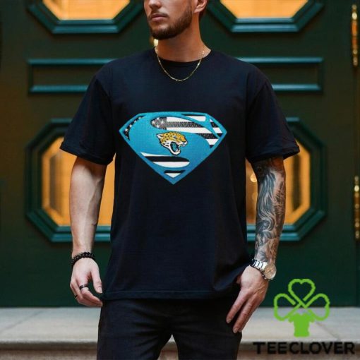 USA Flag Inside Jacksonville Jaguars Superman shirt