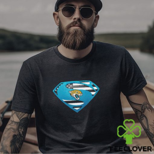 USA Flag Inside Jacksonville Jaguars Superman shirt