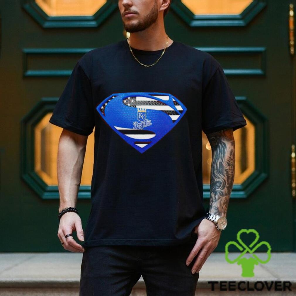 USA Flag Inside Kansas City Royals Superman shirt USA Flag Inside Kansas City Royals Superman shirt