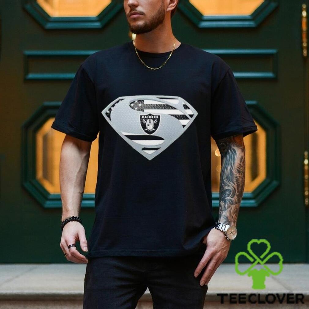 USA Flag Inside Las Vegas Raiders Superman shirt USA Flag Inside Las Vegas Raiders Superman shirt