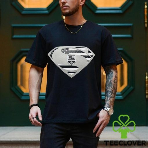 USA Flag Inside Los Angeles Kings Superman shirt