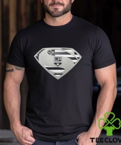 USA Flag Inside Los Angeles Kings Superman shirt