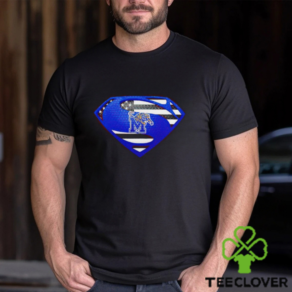 USA Flag Inside Memphis Tigers Superman shirt USA Flag Inside Memphis Tigers Superman shirt