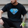USA Flag Inside Denver Broncos Superman shirt