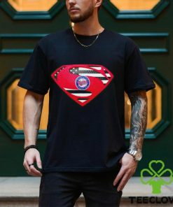 USA Flag Inside Minnesota Twins Superman shirt