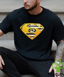 USA Flag Inside Missouri Tigers Superman shirt