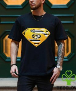 USA Flag Inside Missouri Tigers Superman shirt