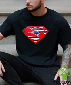 USA Flag Inside New England Patriots Superman shirt