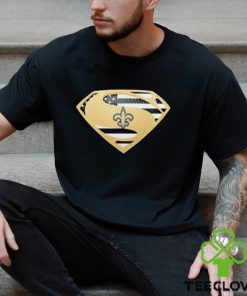 USA Flag Inside New Orleans Saints Superman shirt
