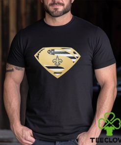 USA Flag Inside New Orleans Saints Superman shirt